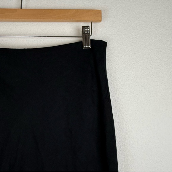 Anthropologie Black The Tilda Maxi Slip Skirt Linen Blend - Picture 5 of 11